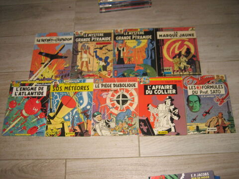 lot 9 bd BLAKE ET MORTIMER vielles �ditions cot�s 1969 a 1982 DARGAUD LOMBARD 135 C�zy (89)