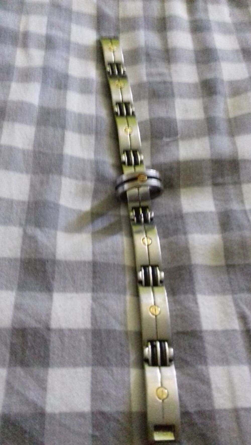  bracelet bague acier Bijoux et montres
