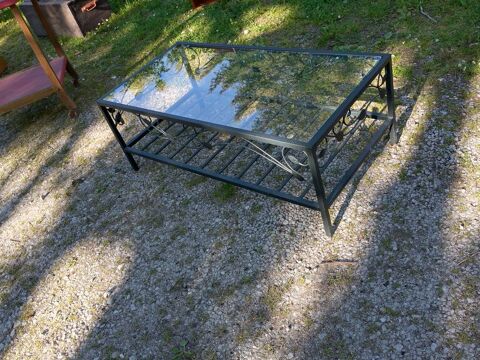 Table basse dessus en verre 55 Arfeuille-Châtain (23)