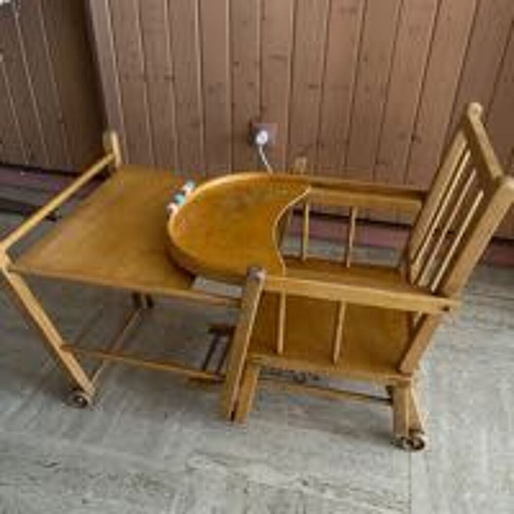 chaise combelle haute en bois Mobilier enfants