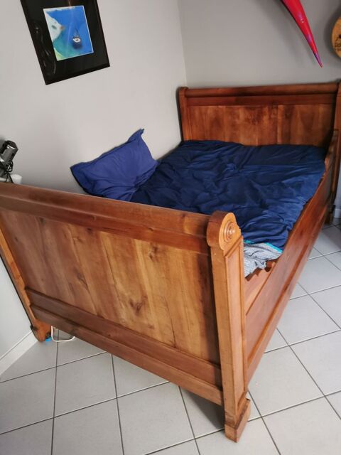 Lit Rouleau Noyer avec Literie 120 Saint-Germain-sur-l'Arbresle (69)