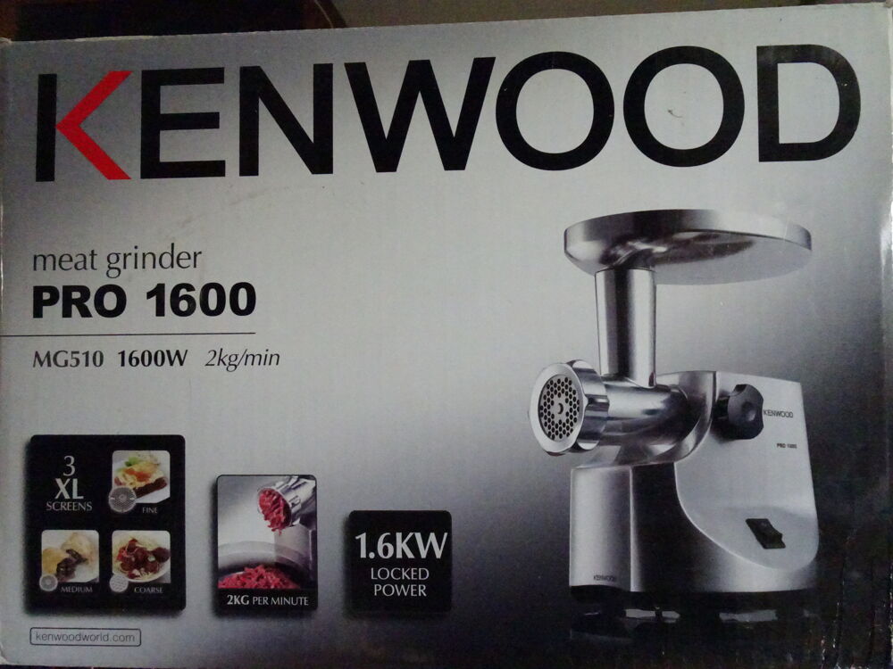 Hachoir &agrave; viande Kenwood MG 510 PRO 1600 Electroménager