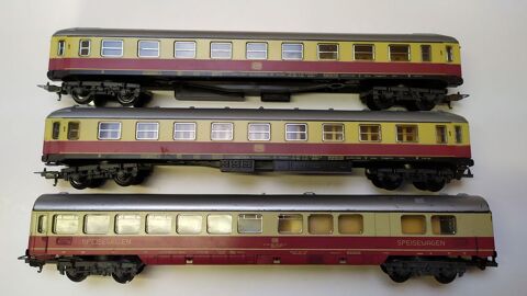 Train �lectrique : 3 voitures voyageurs DB �chelle HO 15 Nantes (44)