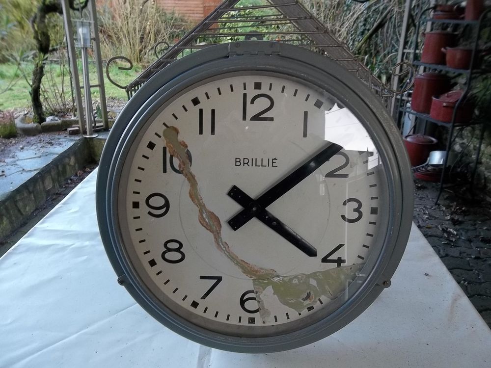 Horloge industrielle BRILLIE 1961 Décoration