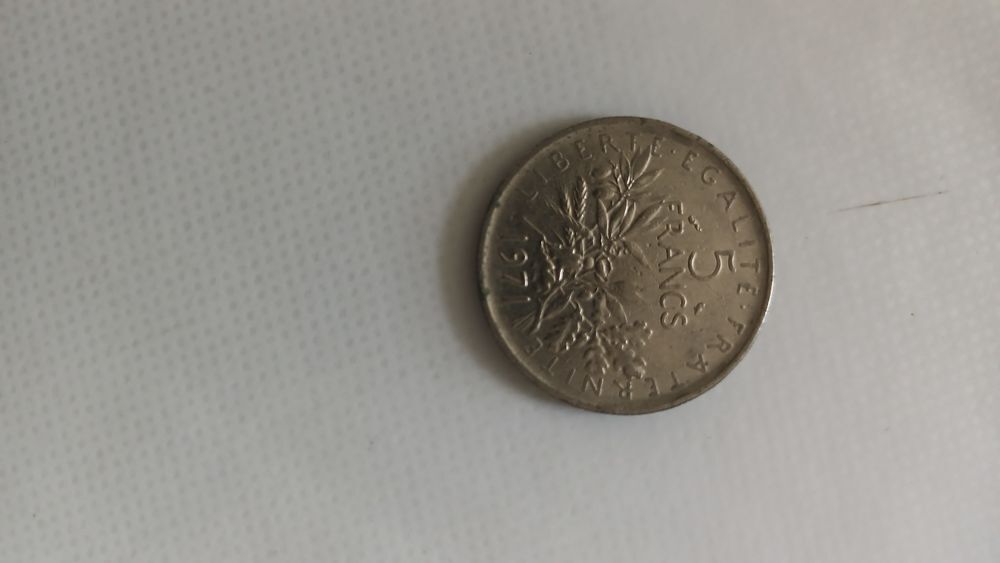 Pi&egrave;ces de monnaie de francs Fran&ccedil;ais.
