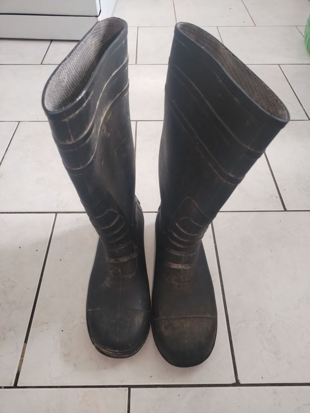 Bottes homme en caoutchouc (Taille 42) Chaussures