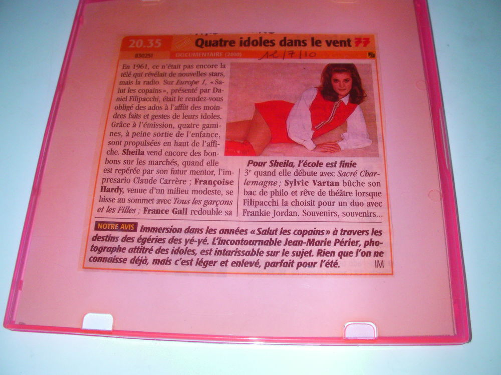 DVD "QUATRE IDOLES DANS LE VENT" DVD et blu-ray
