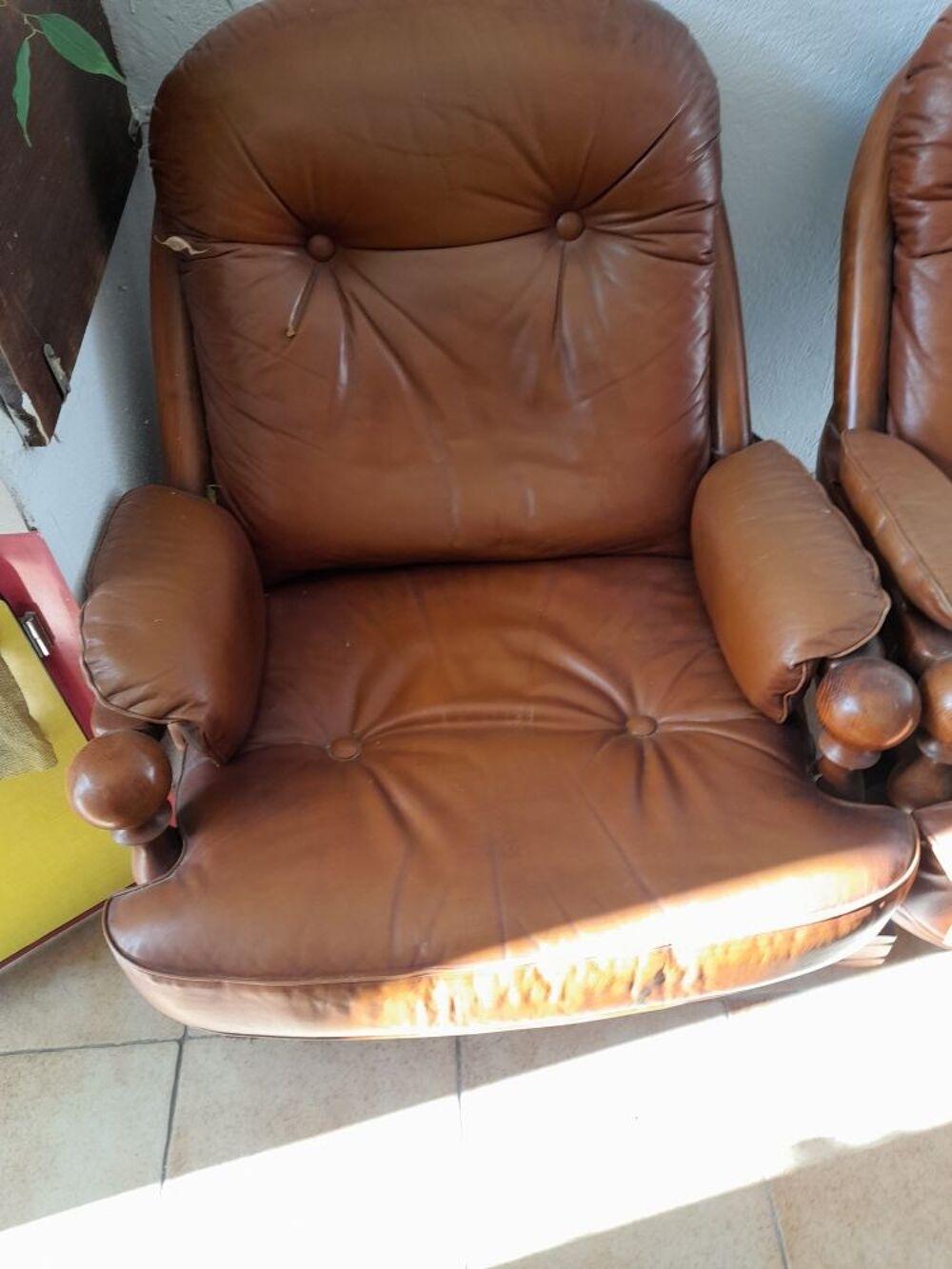 2 fauteuil en cuir Meubles