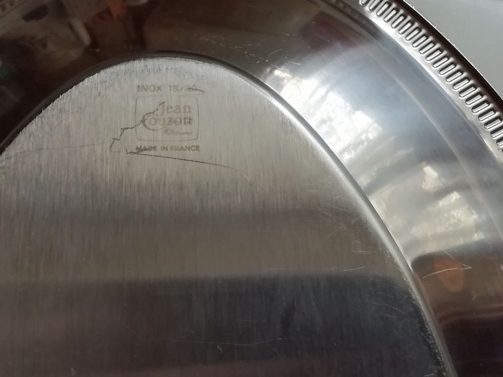 Plat ovale Jean Couzon orf&egrave;vre Cuisine