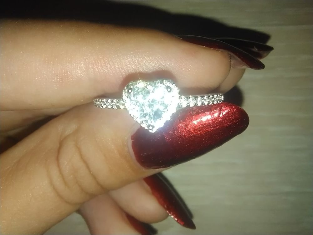 Bague solitaire en argent sterling 925, 18 mm de diam&egrave;tre Bijoux et montres