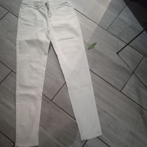 Pantalon toile blanc marque Gémo Taille 36 70 % coton 27% po 5 Saint-Rambert-d'Albon (26)