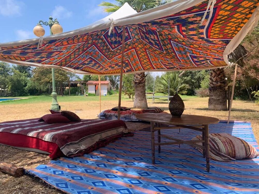Tente khaima nomade de Mauritanie 4X4m
Jardin