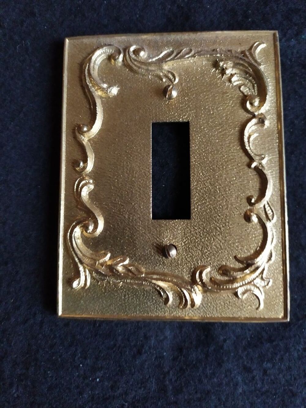 plaques interrupteur en bronze (arnould) annee 60 Décoration