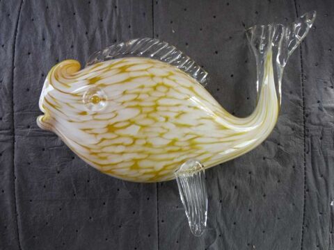 Vase poisson verrerie d'art 40 Villeneuve-le-Roi (94)