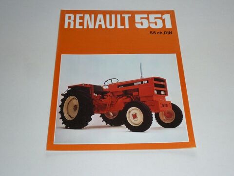 Prospectus dépliant tracteur RENAULT 551 1 Marcilly-le-Hayer (10)