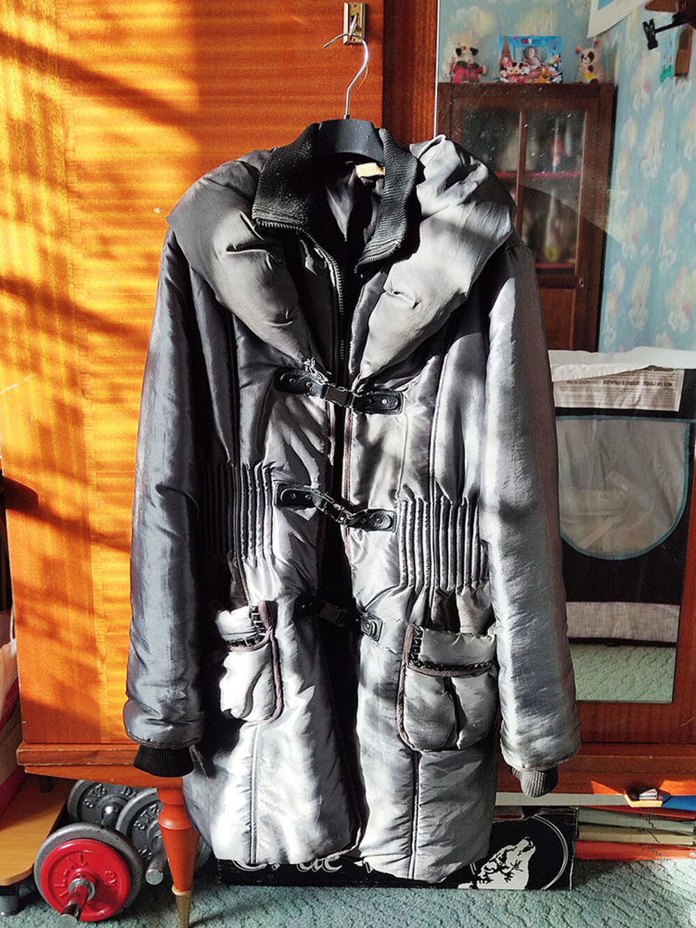 Doudoune chaude couleur Argent Vêtements