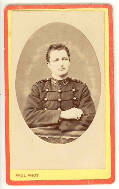 Cdv Militaire 48ème Régiment Infanterie Photo Picart à PARIS 7 Loches (37)