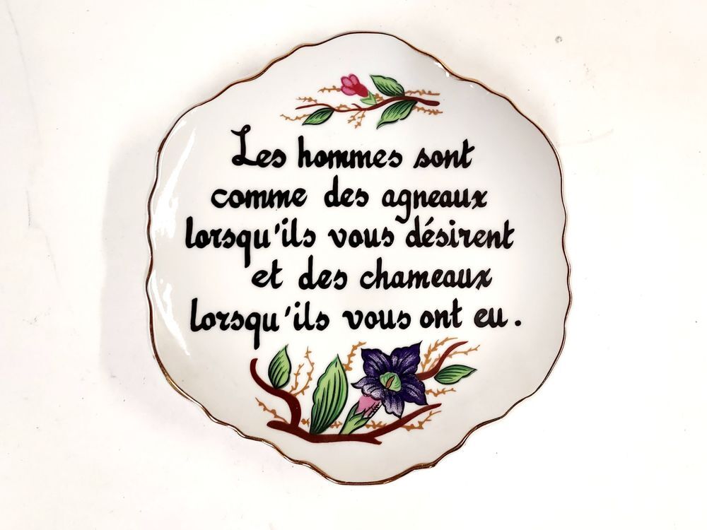 Assiette humoristique 