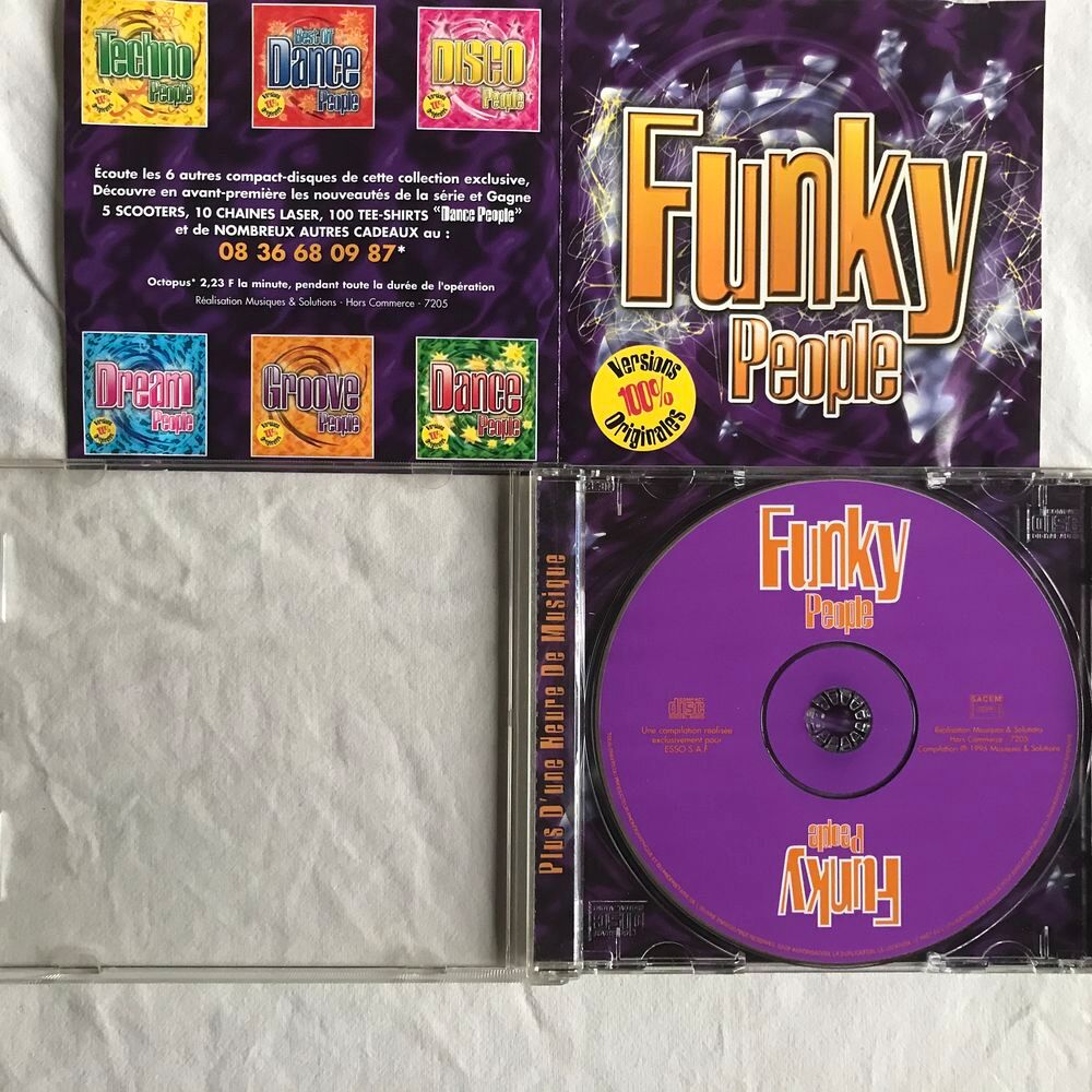 CD Funky People Vol.1 Versions 100% Originales ESSO Collect CD et vinyles