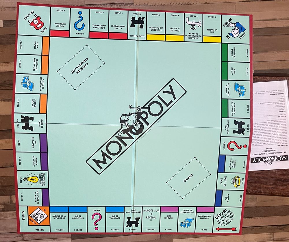 Monopoly en franc 1998 Jeux / jouets