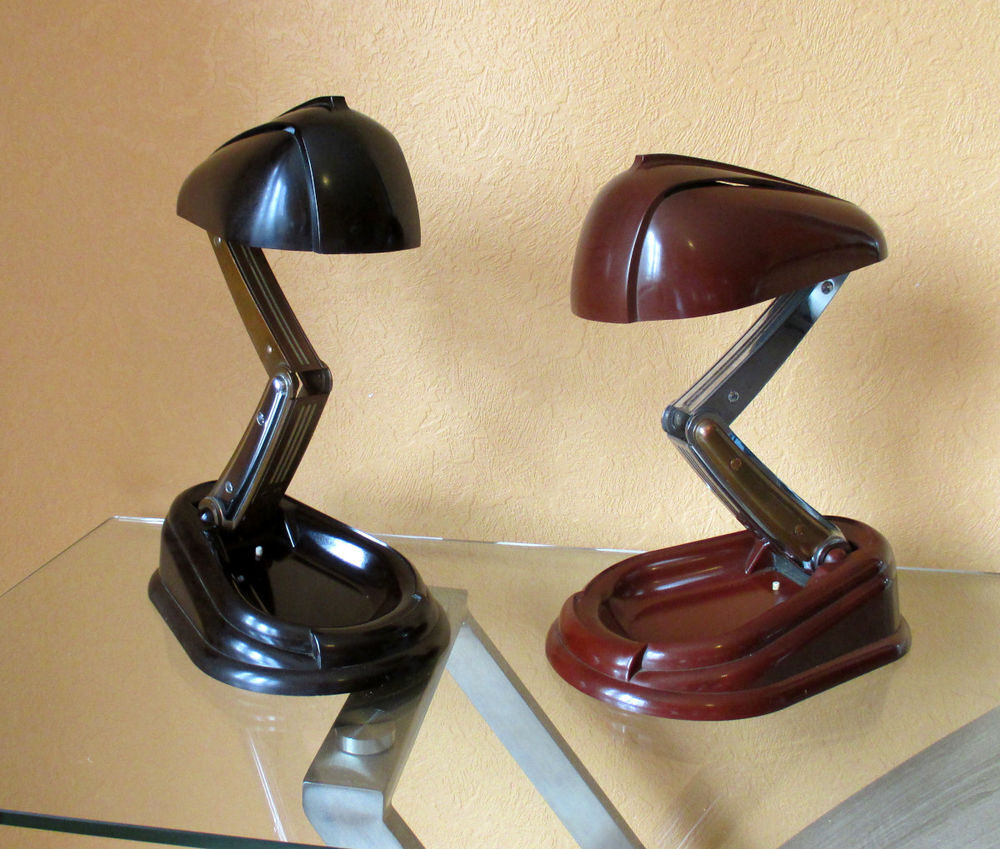 Deux lampes Jumo Bolide 1945/50 "Troc possible" Décoration