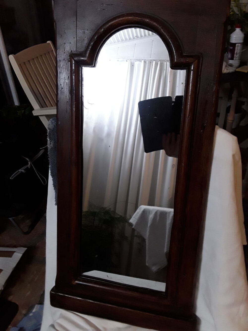 MIROIR ANCIEN AVEC CADRE EN BOIS EN EXCELLENT &Eacute;TAT Décoration