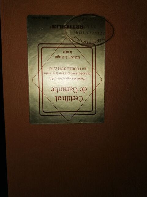 Cadre chromolithographie 30 Chantraine (88)