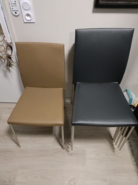Lot de 6 chaises beiges/marrons et grises/noires 1000 Noisy-le-Grand (93)