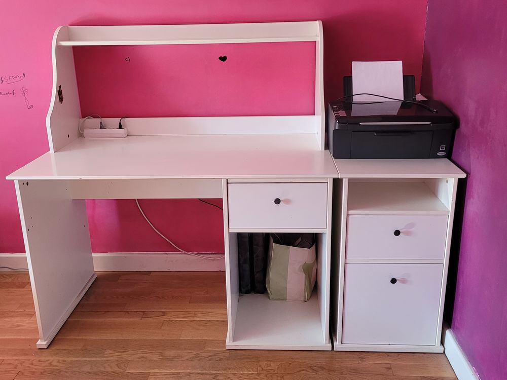 Bureau + caisson Meubles