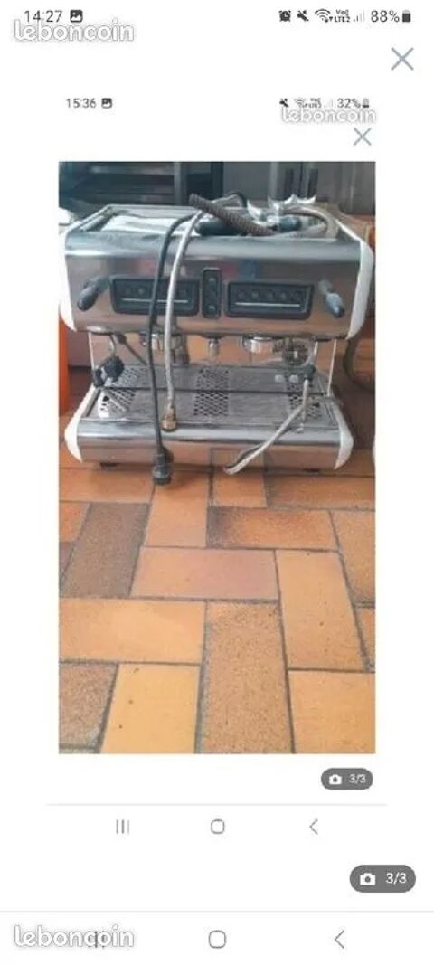 Machine  caf professionnelle double bec 1100 Saint-Guen (22)