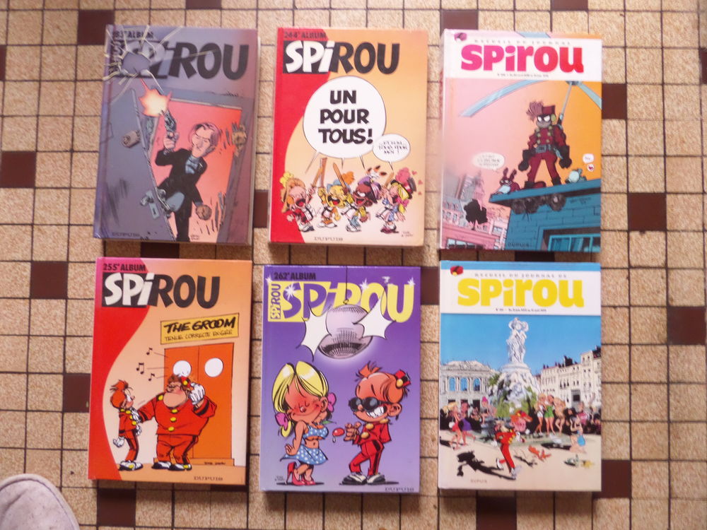 bandes dessin&eacute;es de SPIROU carton&eacute;es Livres et BD