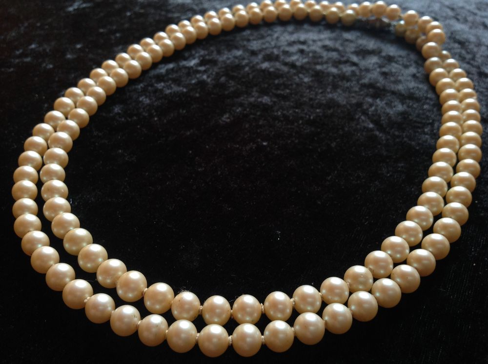 GRAND COLLIER SAUTOIR PERLES LONGUEUR 113 cm Bijoux et montres