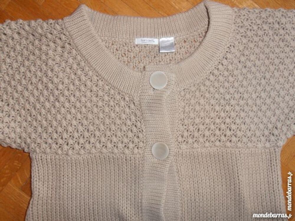 Gilet Long grosses mailles Soft Grey (V11) Vêtements