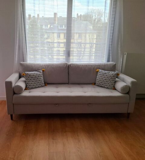 Canap-convertible en gris chin Maisons du Monde 449 Rueil-Malmaison (92)