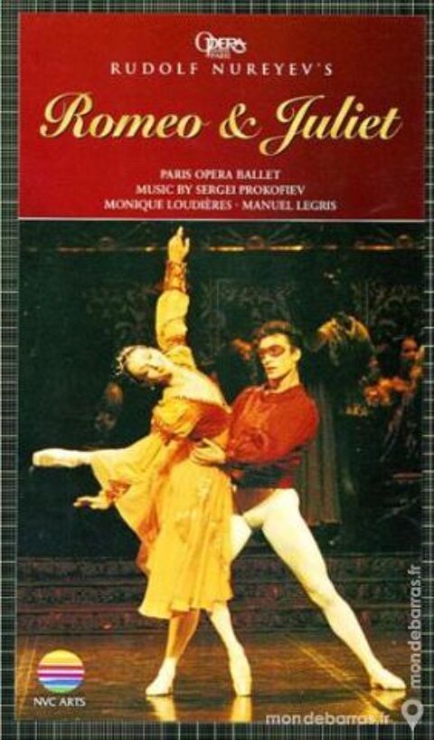 RARE : Ballet Romo et Juliette,VHS (R. Noureev) 8 Paris 13 (75)