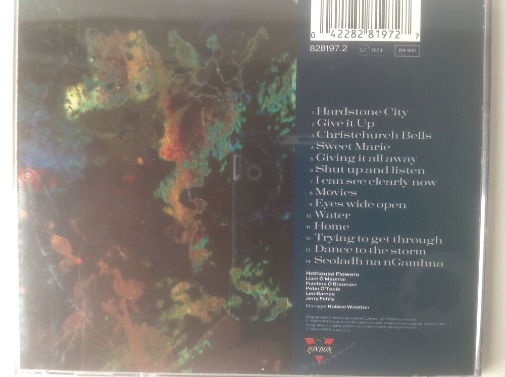 HOTHOUSE FLOWERS CD HOME Envoi Possible
CD et vinyles