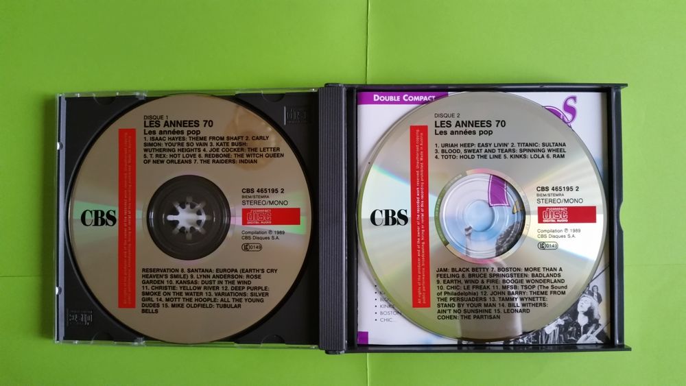 LES ANN&Eacute;ES POP 70S CD et vinyles