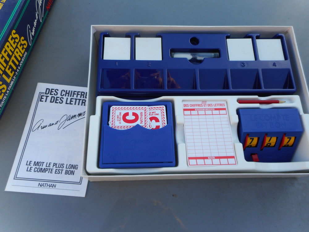 LOT DE 2 JEUX MOT LE PLUS LONG ET &nbsp;DES CHIFFRES ET DES LETT Jeux / jouets