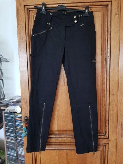 Pantalon noir neuf taille 38 mesure taille a plat sans tirer 8 Viriat (01)