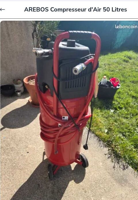  COMPRESSEUR AREBOS d'Air DE 50 Litres EN TBE 90 Saint-Gaudens (31)
