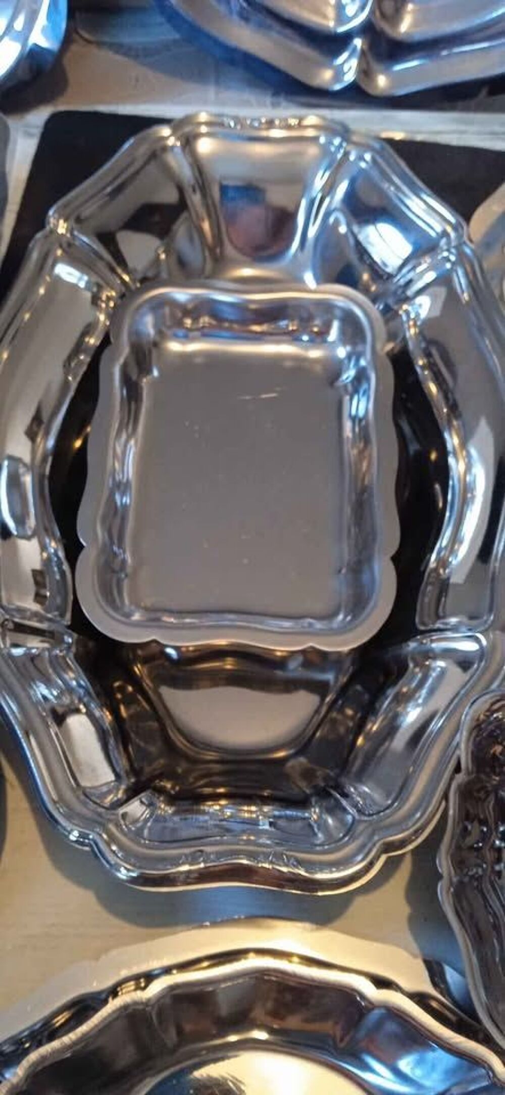 service plat en inox ancien Cuisine