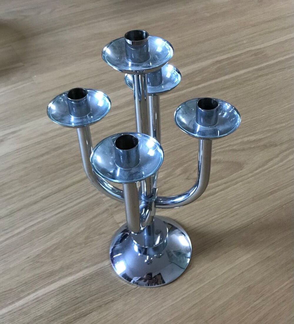 Chandelier en chrome Décoration