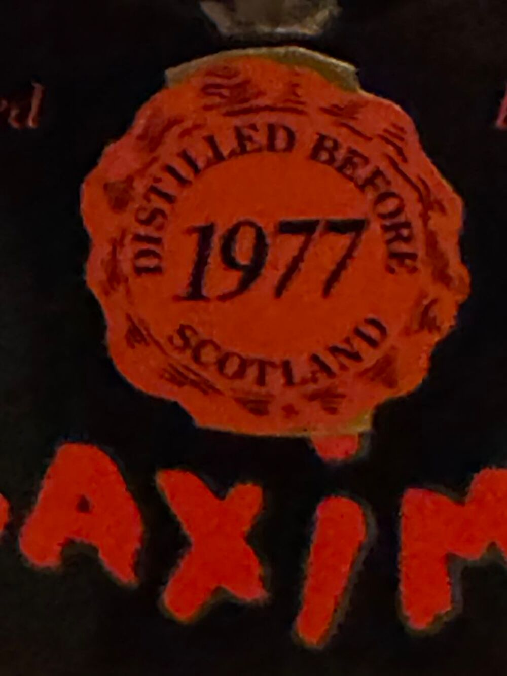 Tr&egrave;s rare Coffret unique d'origine WHISKY scotch MAXIM'S ? 