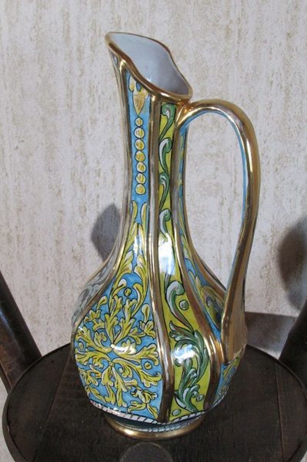 Vase pichet en terre cuite verniss&eacute;e Décoration