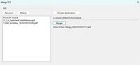   Merge des PDF 
