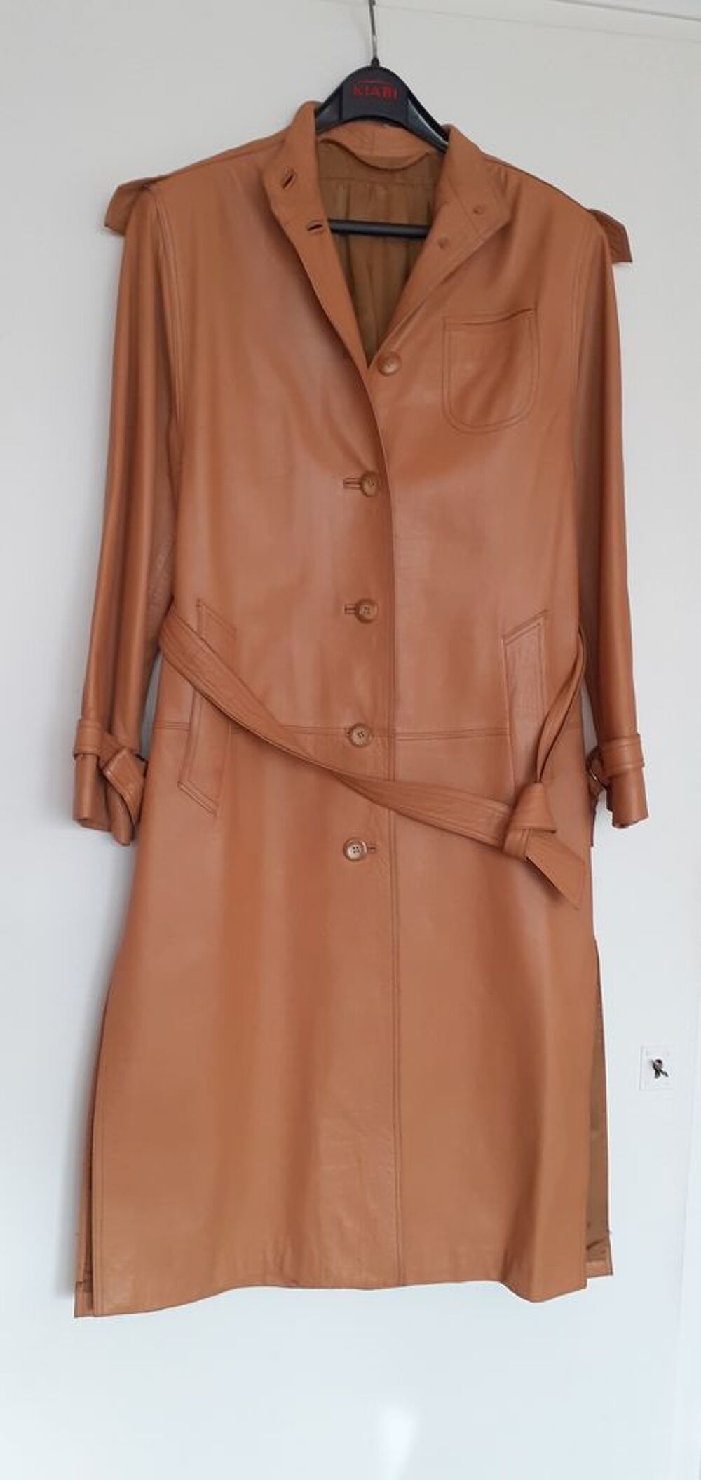 Manteau Trench en cuir T38 Vêtements