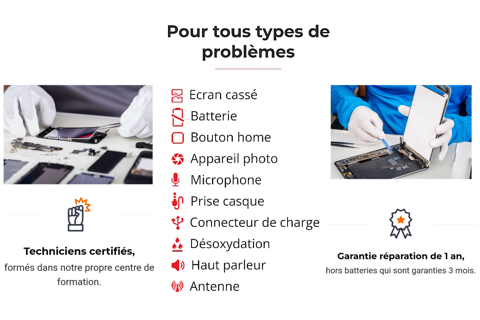 Réparation smartphones PC à Lyon - Écran, batterie..... 0 69300 Caluire-et-cuire