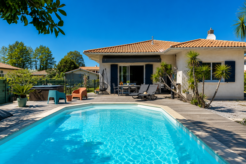 Vente Maison ? Maison 120 m2 + 2 garages + dépendance Airbnb + piscine Lanton