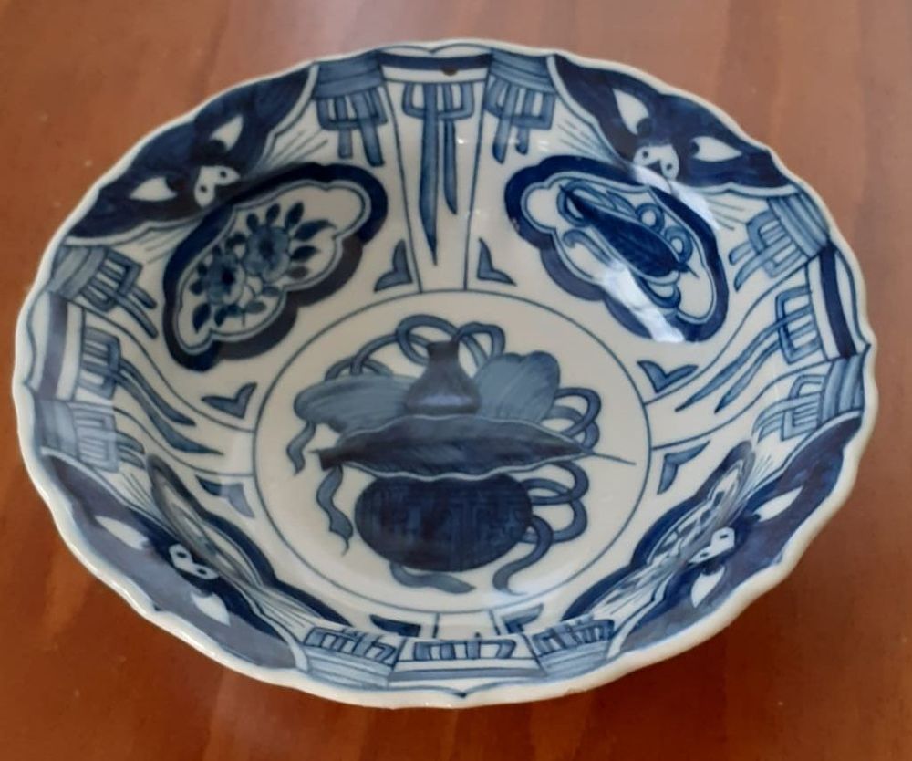 Assiette de collection en fa&iuml;ence de Delft Décoration