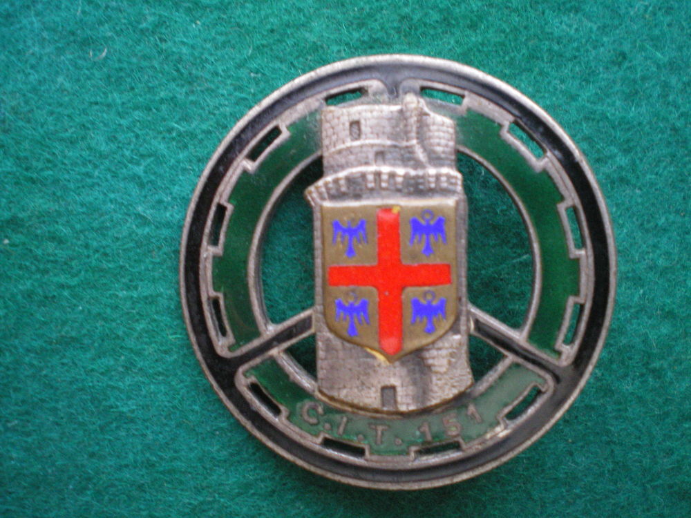 Insigne du Train - C.I.T.151 - Centre Instruction du Train. 